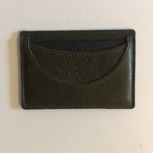 Shinola Dark green leather Wallet